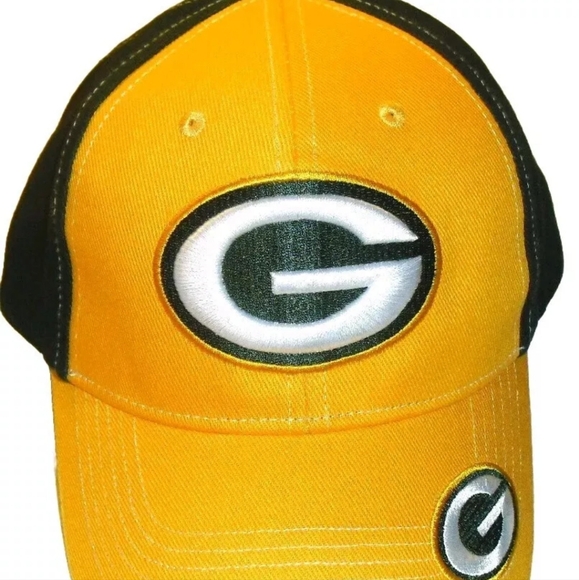 Green Bay Packers G Logo Mens Adjustable Strapback hat New Nfl Logo on Bill - Picture 1 of 4